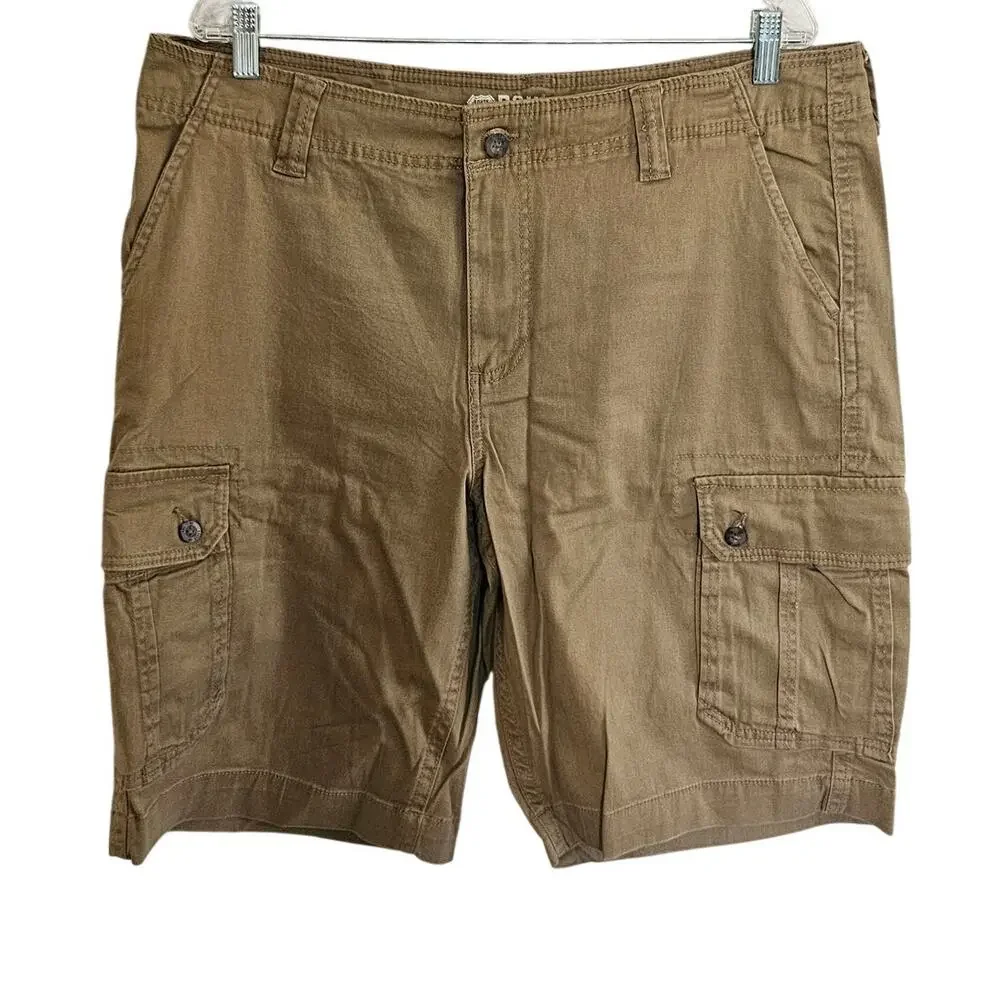 Route 66 Men's Cargo Shorts, Tan, Size 38
